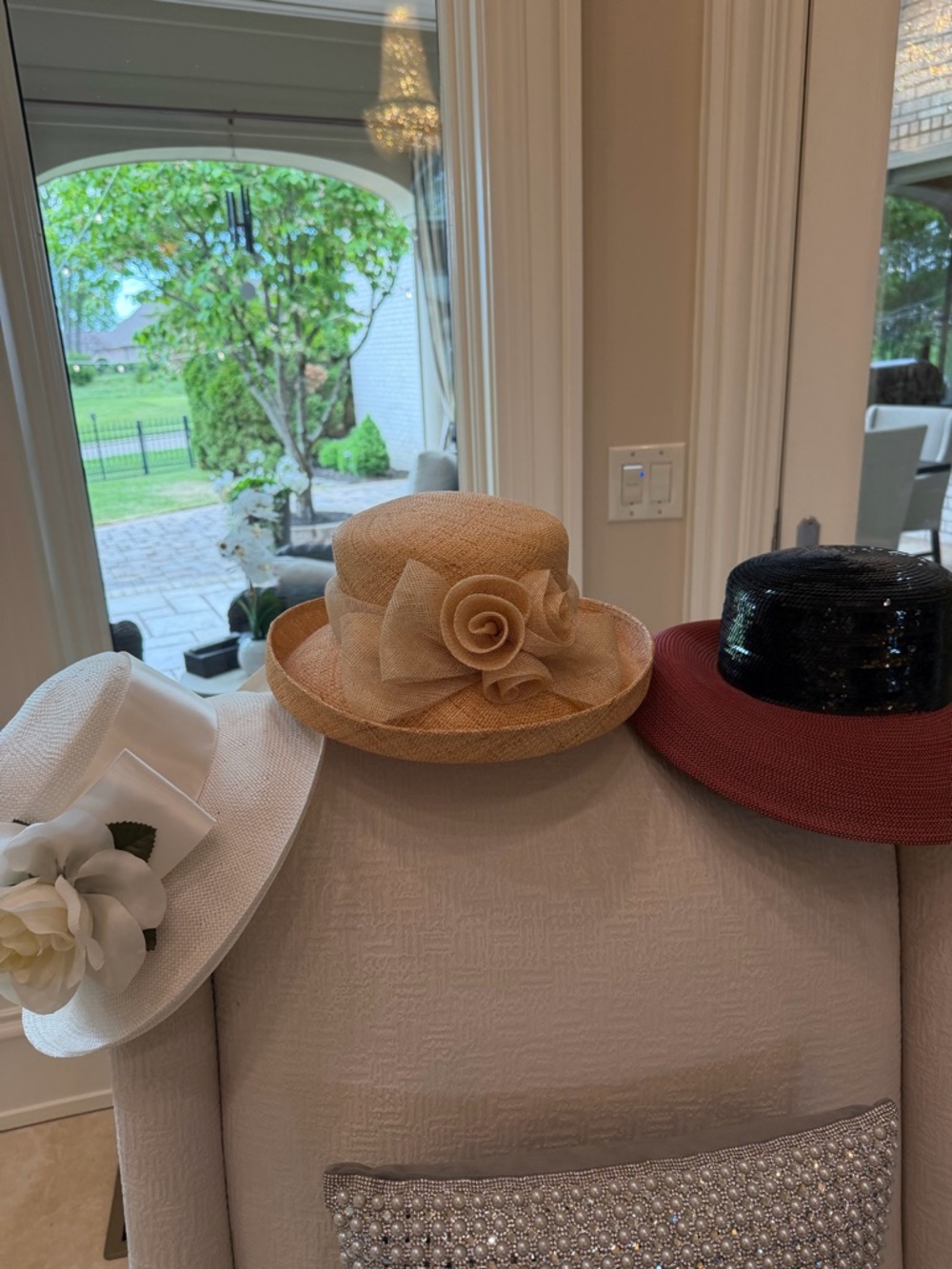 Vintage Women Accessories Hats - White, Tan, Black, Red